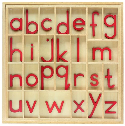 small movable alphabet  , red