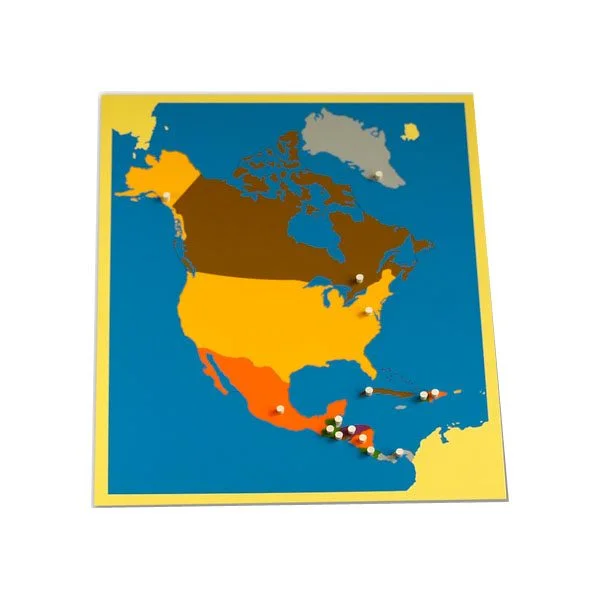 puzzle map of north america