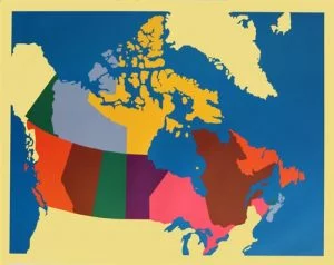 puzzle map of canada